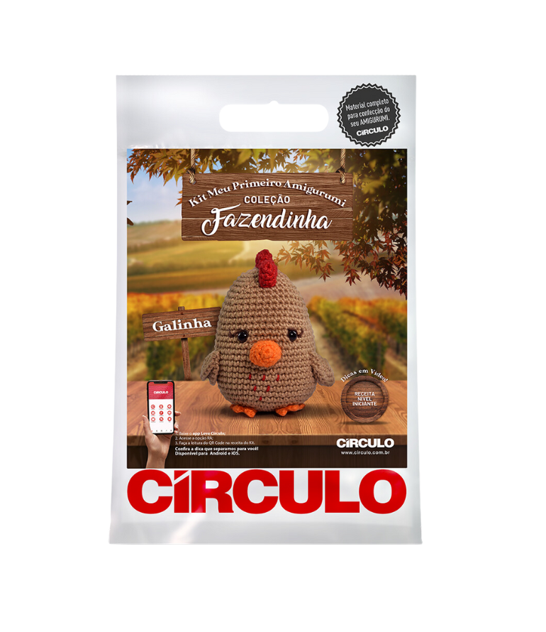 KIT AMIGURUMI GRANJA GALLINA